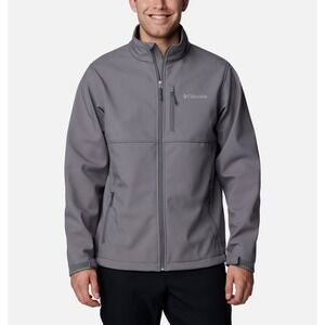 Men's Columbia Ascender Softshell Light Warmth Jacket Size Medium Gray NWT
